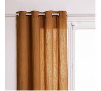 Rideau ""Jamana"" en coton 130x260cm marron cannelle - Atmosphera createur d'interieur