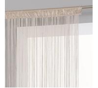 Rideau ""Lanka"" fil beige 90x200cm - Atmosphera createur d'interieur