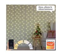 Rideau LED CCT connecté - 300 LED - 3 x 3 m Luminea Home Control