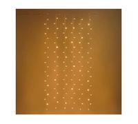 Rideau lumineux 1X2M 120 LED ambré prolongeable câble blanc 31V IP44 SMART Connect Lotti