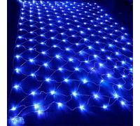 Rideau Lumineux 700 LED 6 m x 4 m, Guirlande Lumineuse de Noël étanche, Cascade, for Mur, fête, Mariage, fenêtre, décoration intérieure et extérieure.(Blue,3mx2m 200led)