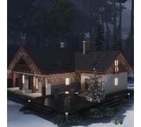 Rideau Lumineux à Glaçons LED 10 m 400 LED Blanc Chaud Décoration vidaXL
