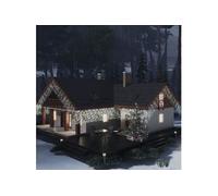 vidaXL Rideau lumineux à glaçons LED 10m 400LED Blanc froid 8fonctions