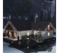 vidaXL Rideau lumineux à glaçons LED 10m 400LED Blanc froid 8fonctions