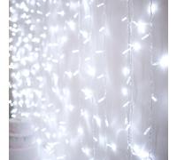 Rideau Lumineux Core Connect 2m x 3m 288 LED Blanche Câble Transparent Raccordable
