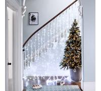 Rideau Lumineux Core Connect 6m x 2m 576 LED Blanche Câble Transparent Raccordable