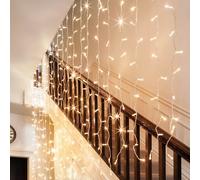 Rideau Lumineux Core Connect 8m x 3m 1152 LED Blanc Chaud Câble Transparent Raccordable