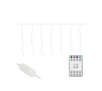 Rideau Lumineux de Noël, 600 cm 240 LED DIY Blanc Chaud, avec Minuterie et 19