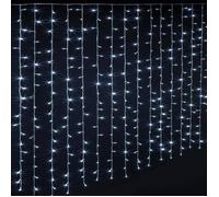 Féérie Lights & Christmas - Guirlande extérieur rideaux 600 LED - Longueur 2 m - Blanc froid