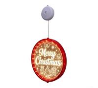 Rideau lumineux LED avec panneau de fenêtre « Merry Christmas » - Pour intérieur ou extérieur - Décoration de mariage - 45 x 21 cm (Merry Christmas)