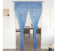 Rideau Macramé 140x240 cm Coton Crème Fenêtre Porte Séparateur de Pièce vidaXL