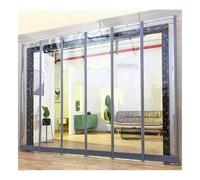 Rideau Magnétique En PVC, Kit D'isolation Pour Porte De Garage - Comprend Un Rail, Portes Moustiquaires Pour Entrées Commerciales, Entrepôts, Usines(5pcs,0.4x2.5m)