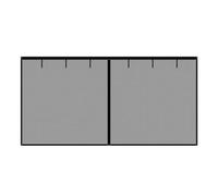 Rideau magnétique ignifuge pour porte de garage avec fermeture automatique, bande en fibre de verre noire, isolation et économie d'énergie 248 x 279 cm