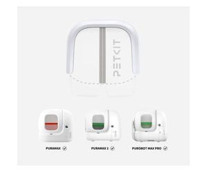 Rideau magnétique - PETKIT - 2.0 - Pour litière PURAMAX & Purobot Max - Blanc