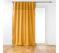 Douceur d'Intérieur Rideau Mistraline moutarde 140x240 cm Jaune G