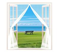 Rideau Moustiquaire 85 x 270 cm Anti Mouches et Insectes, Fermeture à Scratch, Sans Perçage, Puissants Aimants, Moustiquaire pour Porte pour Balcon, Chambre, Blanc