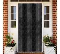 Rideau moustiquaire anthracite 90x220 cm chenille