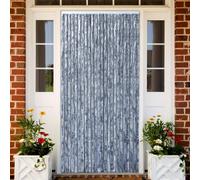 Rideau moustiquaire argenté 90x220 cm chenille