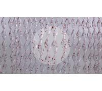 Rideau/Moustiquaire en PVC - modèle 21 - Bâtonnet D'ALUMINIUM - Made in Italy - Mesures: SUR MESURE OU STANDARD (90X200/95X200/100X220/120X230/130X240/150X250) - (90X200, GLITTER ROUGE ET ARGENT [11])