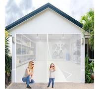 Rideau Moustiquaire Magnétique 240x215cm Aimantée de Porte Rideau, Empêche les Moustiques, Anti-moustique Idéal Pour porte de balcon, terrasse, Couloirs, Blanc Personnalisable