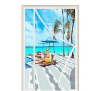 Rideau Moustiquaire Magnetique Blanc 240x210cm Anti Mosquito Auto adhésif Rideau Ouverture Latérale Fermeture Automatique Sans Perçage pour Portes de Multi Types
