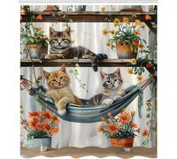 Rideau multifonctionnel design 180x180 cm - Chatons en fleurs
