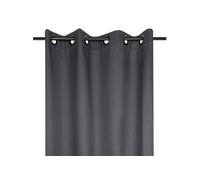 Rideau nelson anthracite tamisant à oeillets