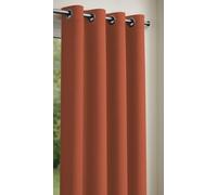Rideau obscurcissant uni avec 8 œillets - 135x240 cm - Terracotta - Isolation Thermique été/Hiver - Entretien Facile