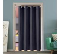 Rideau Occultant 1 Pièces 70 x 240 cm Isolant Anti UV, Lot de 1 Rideaux Opaque Draperies Intérieurs Decoration Rideau Thermique Isolant pour Cuisine Dressing, Gris Foncé