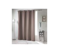 Douceur d'Intérieur, Rideau à Oeillets (135 x 280 cm) Occult Noisette, Occultant