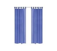 Vidaxl Rideau Occultant 2 Pcs Voile 140 X 225 Cm Bleu Royal