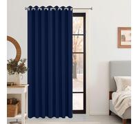 Rideau Occultant 70 x 250 cm Isolant Anti UV, Lot de 1 Rideaux Opaque Draperies Intérieurs Decoration 100% Rideau Occultant Thermique pour Salon, Chambre, Bleu Foncé