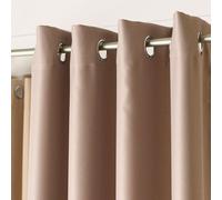 Rideau occultant à anneaux "BLACKOUT" DONA 140x250 cm beige foncé 212 (prix pour 1 pièce) MyBestHome