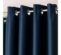 Rideau occultant à anneaux "BLACKOUT" DONA 140x250 cm bleu 229 (prix pour 1 pièce) MyBestHome