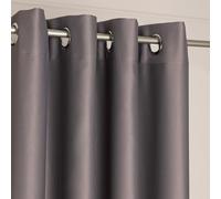 Rideau occultant à anneaux "BLACKOUT" DONA 140x250 cm gris foncé 204 (prix pour 1 pièce) MyBestHome
