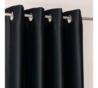 Rideau occultant à anneaux "BLACKOUT" DONA 140x250 cm noir 846 (prix pour 1 pièce) MyBestHome