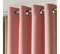 Rideau occultant à anneaux "BLACKOUT" DONA 140x250 cm rose poudré 794 (prix pour 1 pièce) MyBestHome