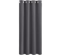 Rideau Occultant à Œillets PONY DANCE, 1 Panneau, Gris, Largeur 52 x Hauteur 63 pouces