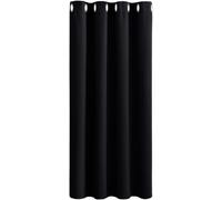 Rideau Occultant à Œillets PONY DANCE, L 52 x H 90 Pouces, 1 Panneau, Noir