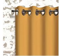 Rideau Occultant À Oeillets 135x180 Cm Boheme Moutarde, Par Soleil D'ocre