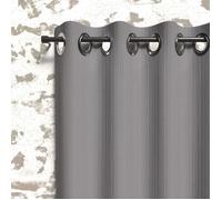 Rideau occultant à oeillets 135x250 cm BOHEME gris, par Soleil d'Ocre