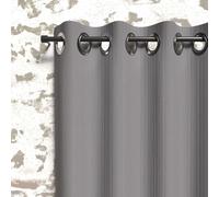 Rideau occultant à oeillets 135x250 cm BOHEME gris, par Soleil d'Ocre