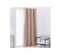 Rideau Occultant a oeillets 140 240cm Uni des sables Rose
