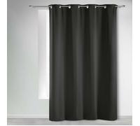 Rideau occultant à oeillets 140X240 OCCULT CHARBON