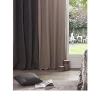 Rideau occultant - ATMOSPHERA - 260x140 cm - 65% coton - 8 oeillets - Lin beige