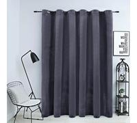 Rideau Occultant avec Anneaux en Métal Velours Beige 290x245 cm Chambre vidaXL