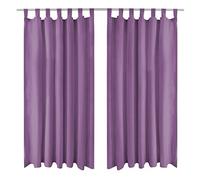 Rideau occultant avec boucles 2 pcs 140 x 225 cm Lilas