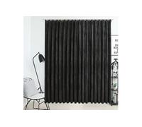Rideau occultant avec crochets Velours Anthracite 290x245 cm