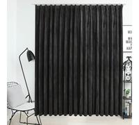 Vidaxl Rideau Occultant Avec Crochets Velours Anthracite 290x245 Cm