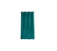 ED ENJOY HOME Rideau Occultant avec Œillets argentés, Vert Emeraude, 140x240cm, 100% Polyester, Tissu Certifié Oeko-TEX, Collection Réglisse